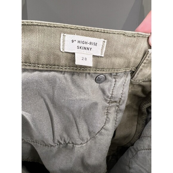 Madewell 9" High-Rise Skinny Jeans Raw-Hem Garment Dyed Edition Size 28 G7196 - Picture 8 of 10